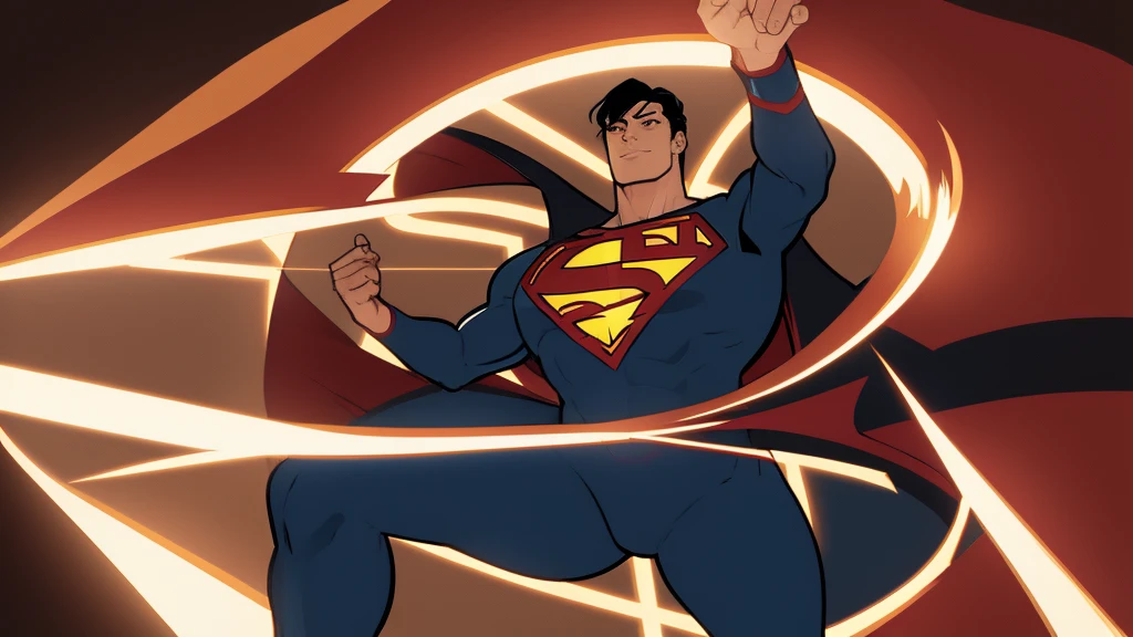 Illustrate Flash and Superman as they discovery