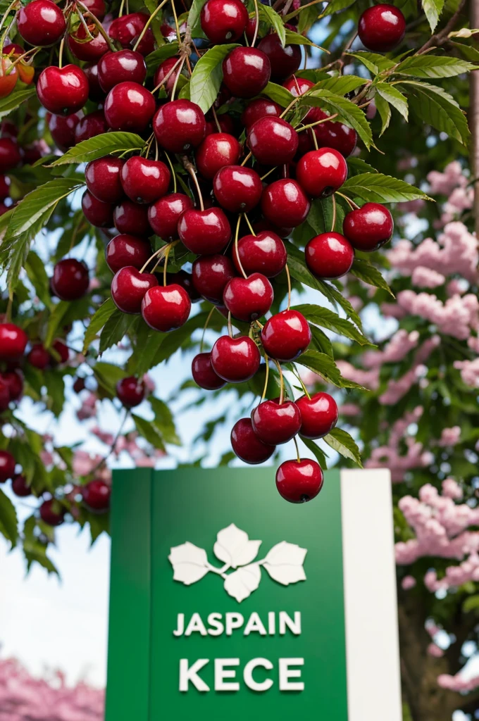 A logo that mixes a Japanese cherry tree plant with the name caicedo