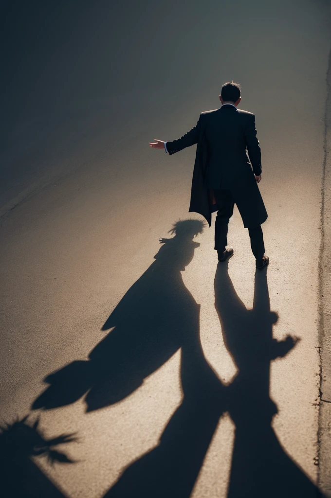 Pastor asking for tithe with shadow of the devil behind him, reflecting greed and the dark side of tithing