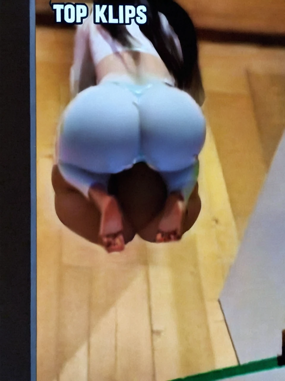 The ass in a bikini