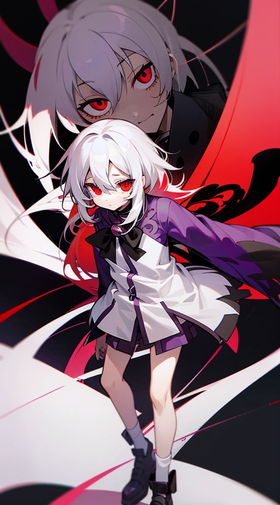 Highest quality　I have long hair　Gray Hair　Sagume Rare God　Red eyes　I don't have anything　Odd Eye　One person　