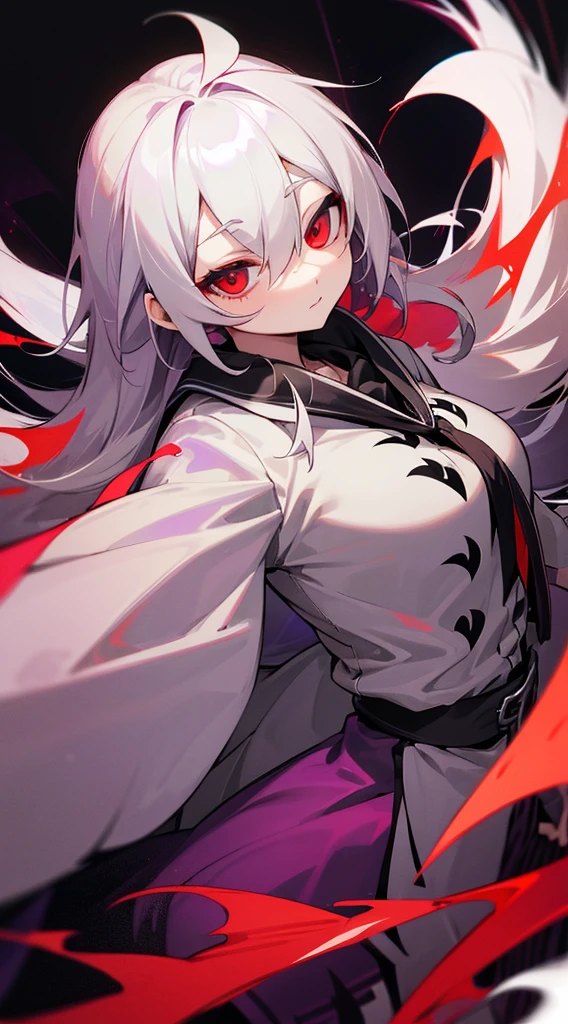 Highest quality　I have long hair　Gray Hair　Sagume Rare God　Red eyes　I don't have anything　Odd Eye　One person　