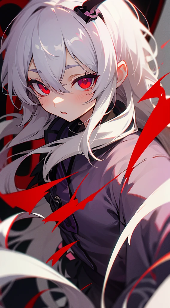 Highest quality I have long hair Gray Hair Sagume Rare God Red eyes I don't have anything Odd Eye One person