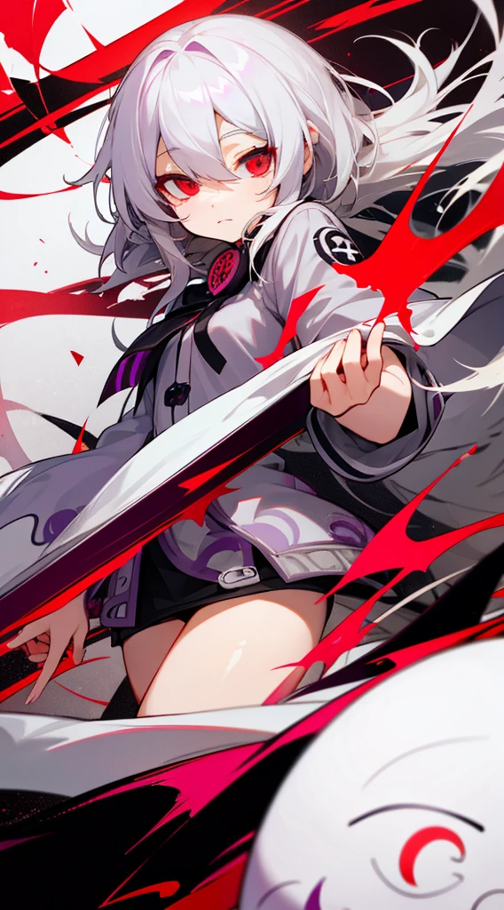 Highest quality I have long hair Gray Hair Sagume Rare God Red eyes I don't have anything Odd Eye One person