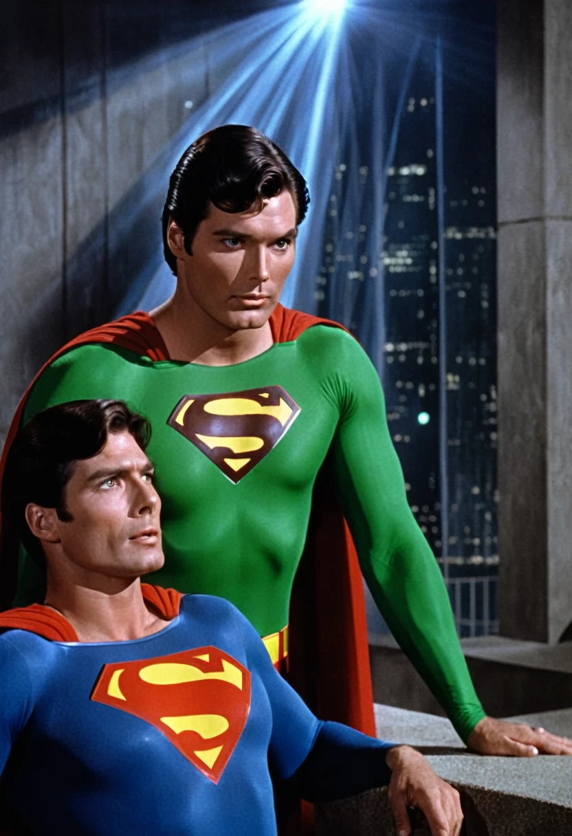 A Christopher Reeves Superman felling pain watching Kryptonite