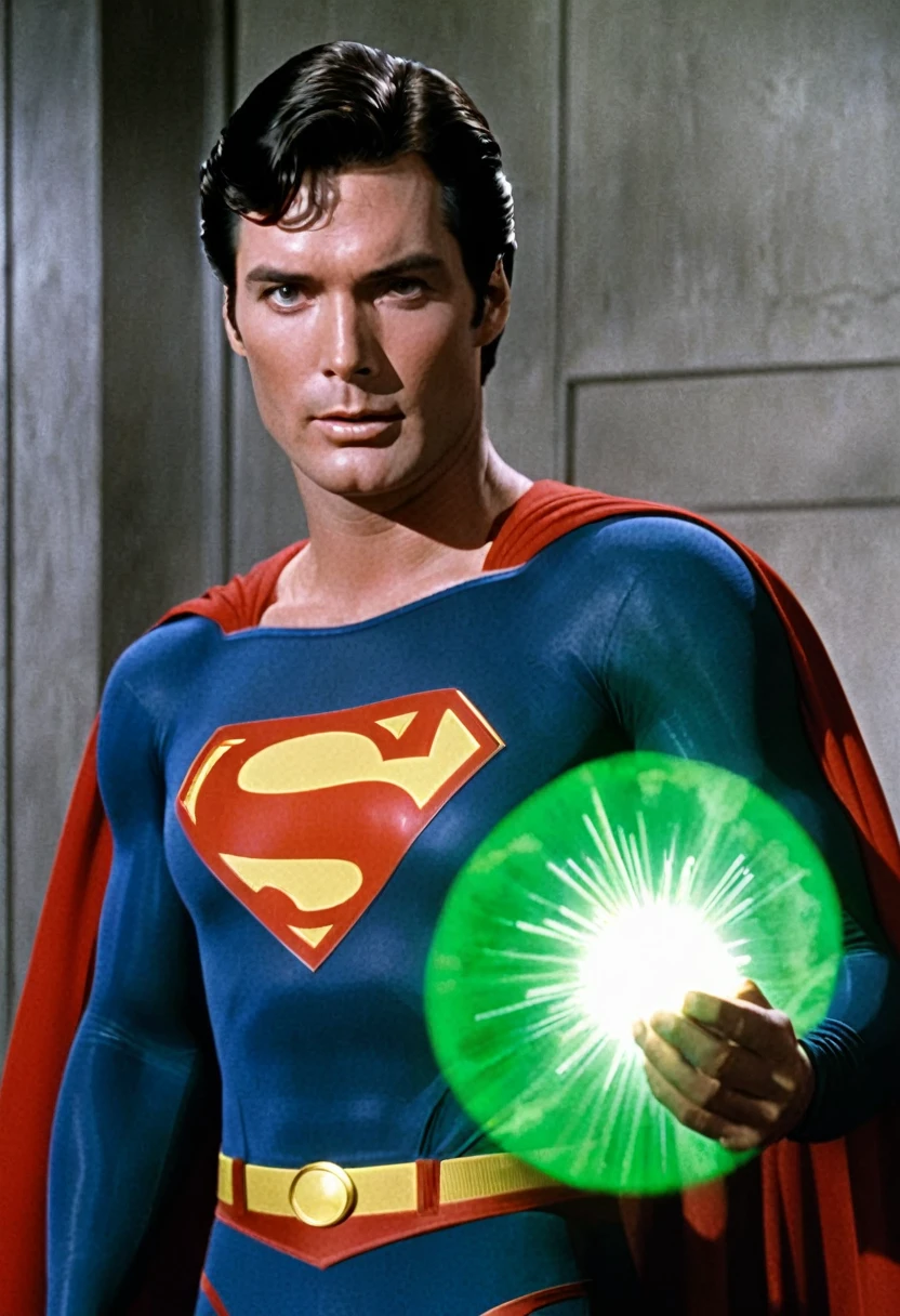 A Christopher Reeves Superman felling pain watching Kryptonite