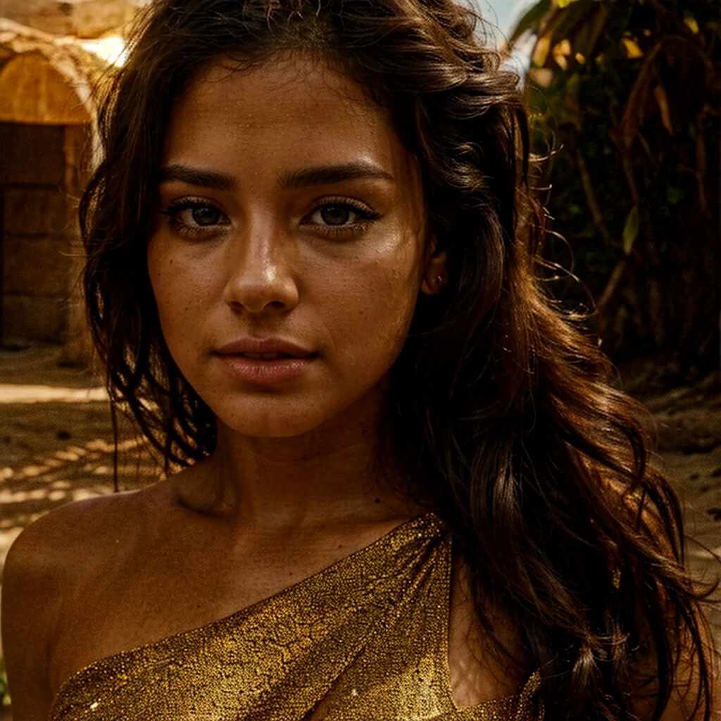 a woman posing on the beach whole body, beautiful detailed eyes, beautiful detailed lips, extremely detailed eyes and face, long eyelashes, elegant pose, flowing hair, bikini, ocean waves, sandy beach, golden sunset, dramatic lighting, photorealistic, cinematic, (best quality,4k,8k,highres,masterpiece:1.2),ultra-detailed,(realistic,photorealistic,photo-realistic:1.37),dramatic lighting,vivid colors,cinematic composition