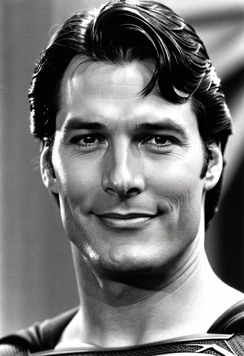 A Christopher Reeves Superman, Smirking
