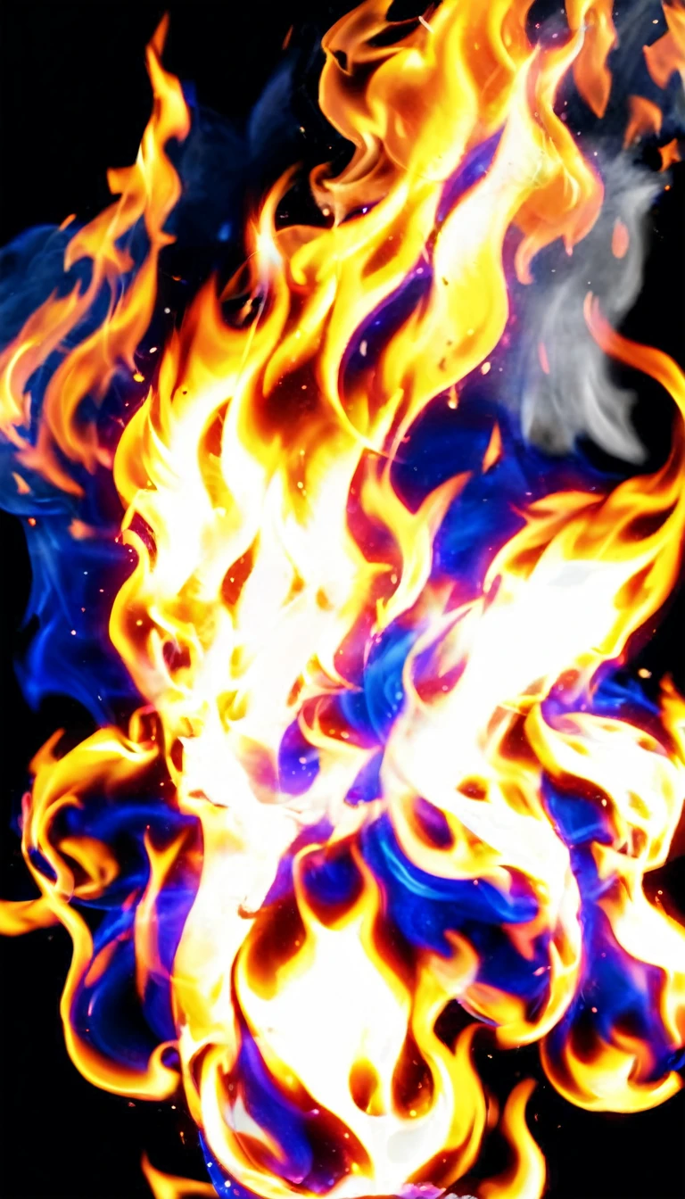 Flame/flame/blaze，Just refine the details of the image