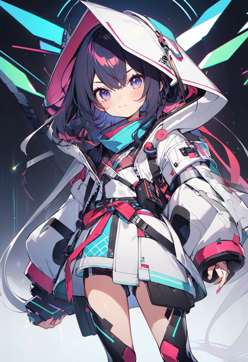 Cute futuristic samurai clothing