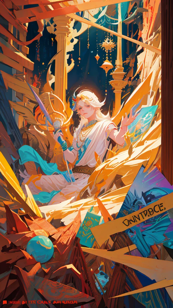 lord krishna is shown in the middle of the sky, surrounded by fire, legendary god holding spear, divine realm of gods, from ramayan, epic artwork, epic digital art, god shiva the destroyer, puṣkaracūḍa, amazingly epic visuals, indian god, stunning vfx, beautiful image ever created, epic scene of zeus, artificial intelligence god, concept art of god, epic digital painting, divine god, epic digital art illustration, epic poster art, divine background, vfx movie