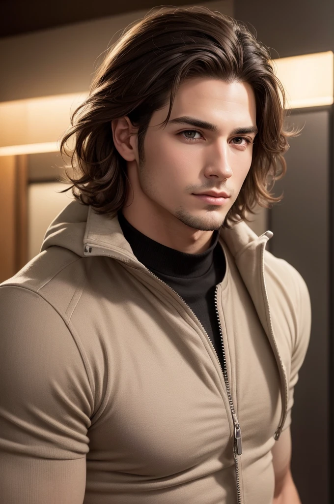 I want a young adult man with no facial hair, with bull&#39;s horns and ears