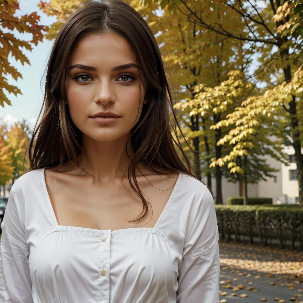 la superbe influenceuse brune. Elle devrait apparaître dans la mi-vingtaine, mesurant environ 5'4", avec de longs cheveux châtains ondulés qui tombent gracieusement sur ses épaules. Elle a une silhouette athlétique en sablier accentuée par sa poitrine pleine. Son teint doit être impeccable, avec un teint chaud. , bronzé par le soleil. Les yeux vert expressifs d'Autumn doivent rayonner de charisme et elle doit avoir une attitude détendue et confiante. Pour le thème « Pumpkin Spice Personified », Autumn doit être habillée d'une tenue chic, confortable et légèrement épicée d'inspiration automnale. . qui reflète sa personnalité ludique. Pensez à la mode avec une touche de charme effronté. L'environnement doit dégager une atmosphère automnale chaleureuse, avec des éléments comme des lattés aux épices de citrouille, des feuilles mortes et un éclairage doux et chaleureux. Posez l'automne d'une manière. qui capture l'essence de l'automne et sa personnalité pleine d'entrain. Elle tient une tasse de café Starbucks blanc à emporter, ajoutant une touche d'épice à la photo et soulignant son amour pour tout ce qui concerne les épices de citrouille. Look et maquillage intenses avec des couleurs automnales, des yeux symétriques, visage symétrique, photoréaliste, photographie, tracé de chemin, éclairage spéculaire, lumière de visage volumétrique, cheveux tracés, ombres visibles, complexe, élaboré, hyperréaliste."
Commentaires
