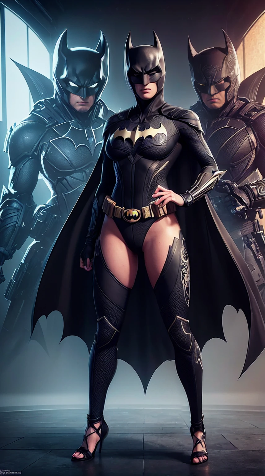 ((jennifer connelly(batgirl and batarang))), Cyberpunk batgirl wearing a cape((bikini))Wear armor, (dynamic pose), redhead, athletic build, Tight costumes, so beautiful, ((sexy, Small natural breasts, cleavage, Nippin, camel toe)),  (highly detailed skin: 1.2), serious face, beautiful face, highly detailed skin, skin pores, (highly detailed face:1.1), (highly detailed eyes:1.1), realistic pupils, blush all over the face, lip whole, (perfect anatomy:1.1), (perfect proportions:1.1), (photograph:1.1), (photorealistic:1.1), volume lighting, dynamic lighting, True Shadow, (High resolution:1.1), オッパイsharpフォーカス, (realistic, hyperrealistic:1.4), Complex, high detail, dramatic, scattered below the surface, wonderful, Grind, sharp, 35mm, 8K, (((Night photograph, gotham city background)