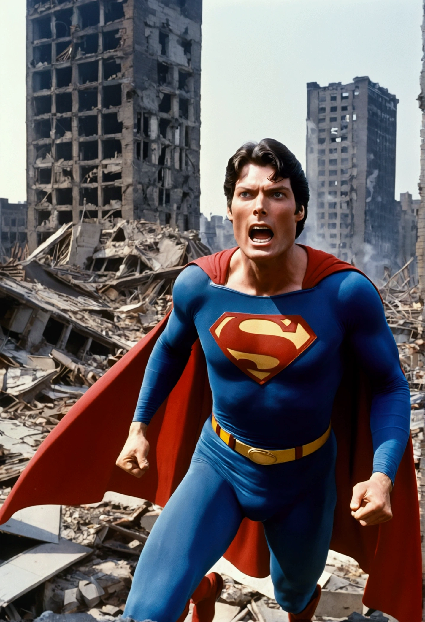 Christopher Reeve superman, In a Ruined Metropolis, Angry Shouting