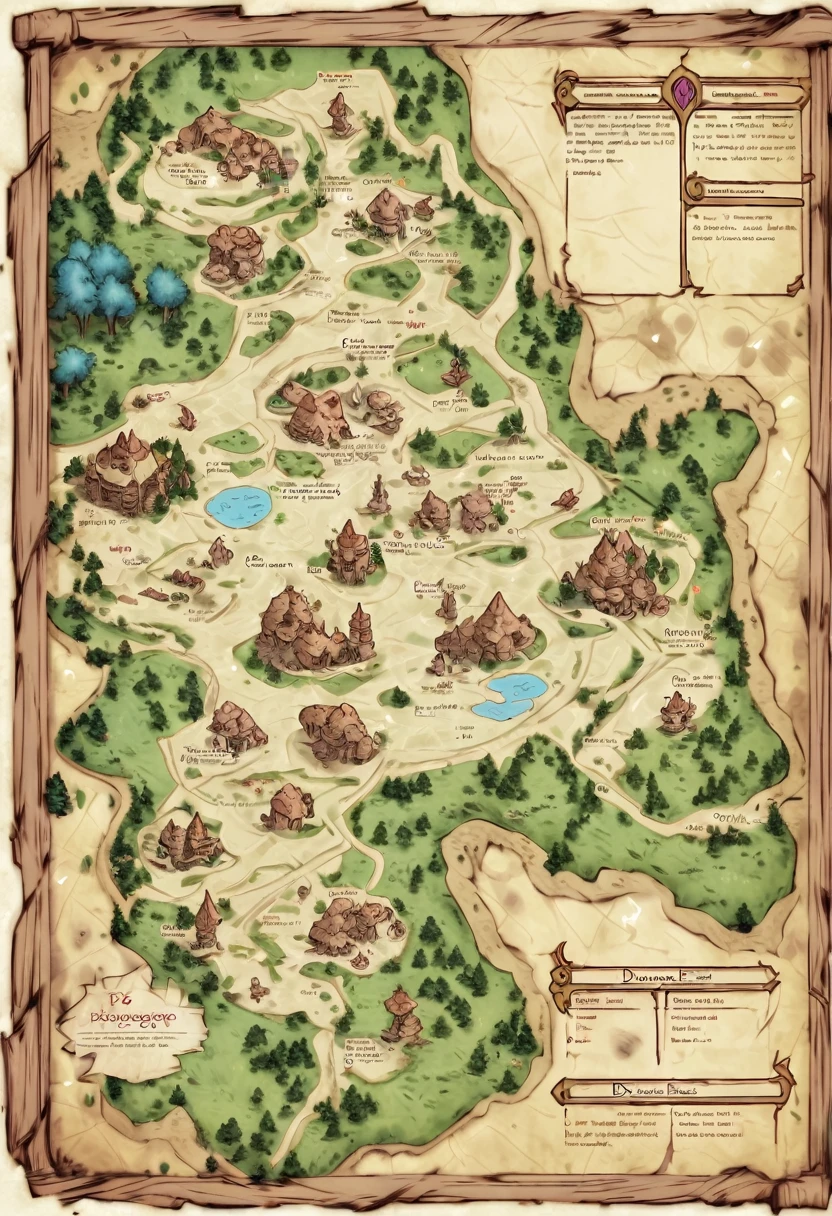 make a dungeons and dragons forsest map for game