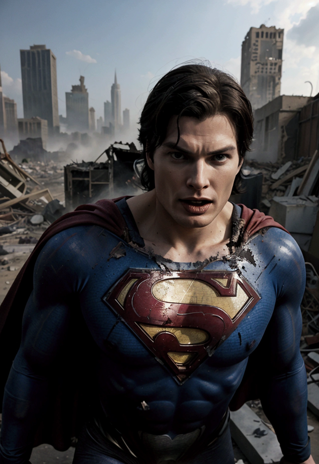 Christopher Reeve superman, In a Ruined Metropolis, Angry Shouting