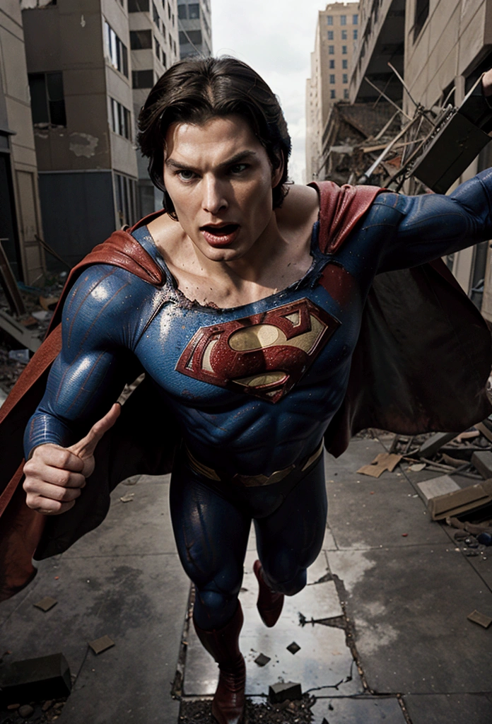 Christopher Reeve superman, In a Ruined Metropolis, Angry Shouting
