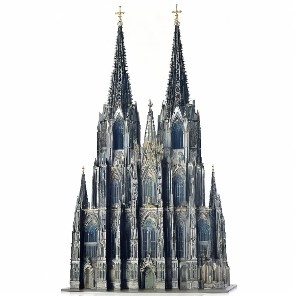 Masterpiece, best quality, very detailed, Cologne Dome, Cologne cathedral