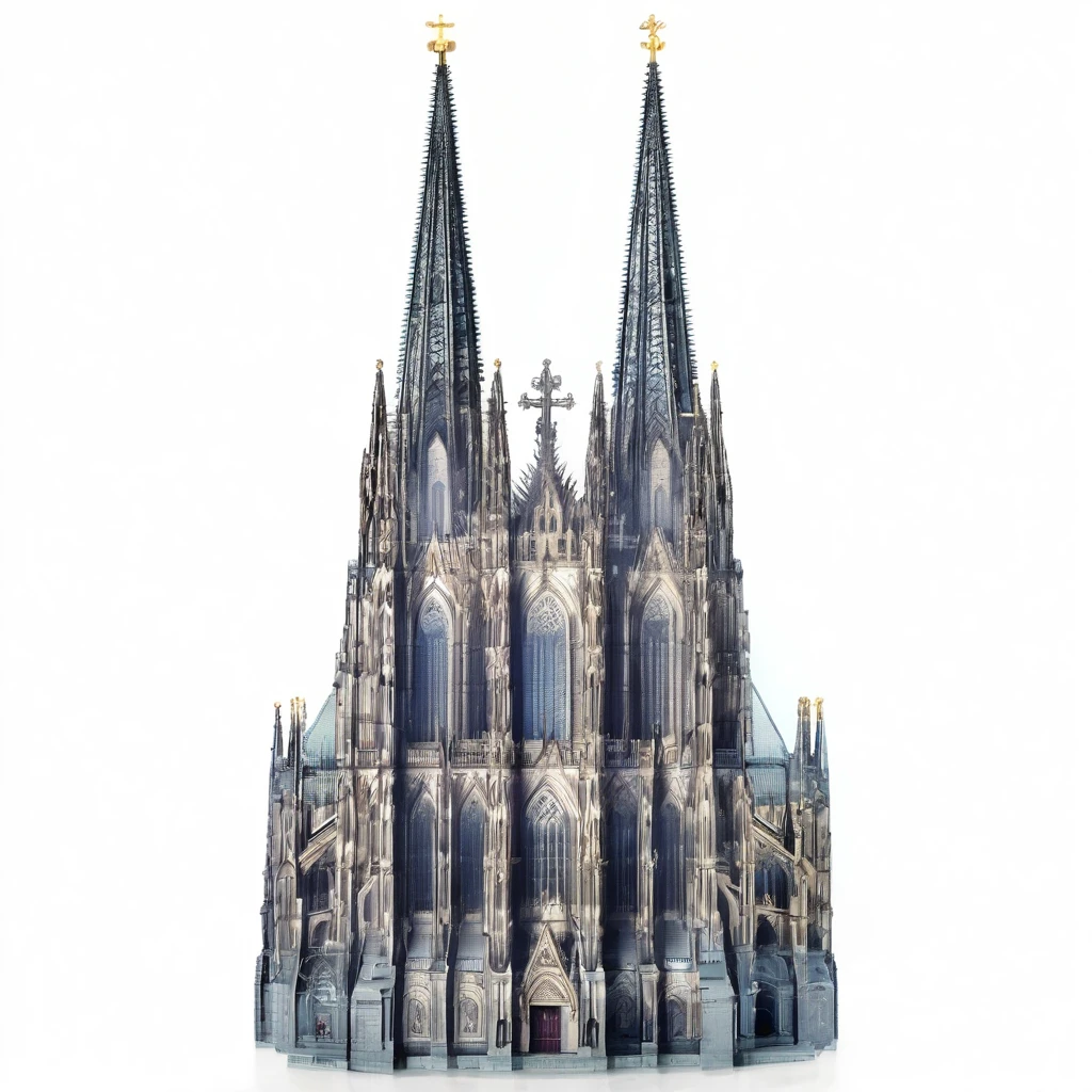 Masterpiece, best quality, very detailed, Cologne Dome, Cologne cathedral