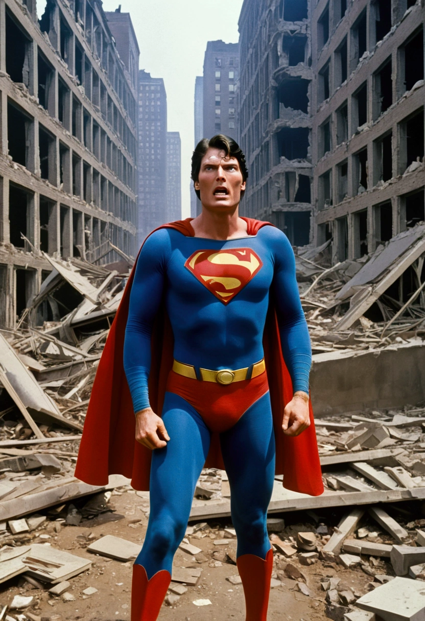 Christopher Reeve superman, In a Ruined Metropolis, Angry Shouting