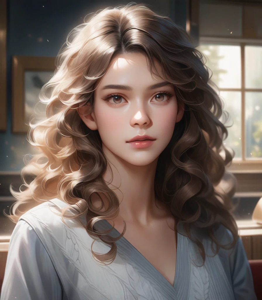 curly hair, PICTURE REALISTIC