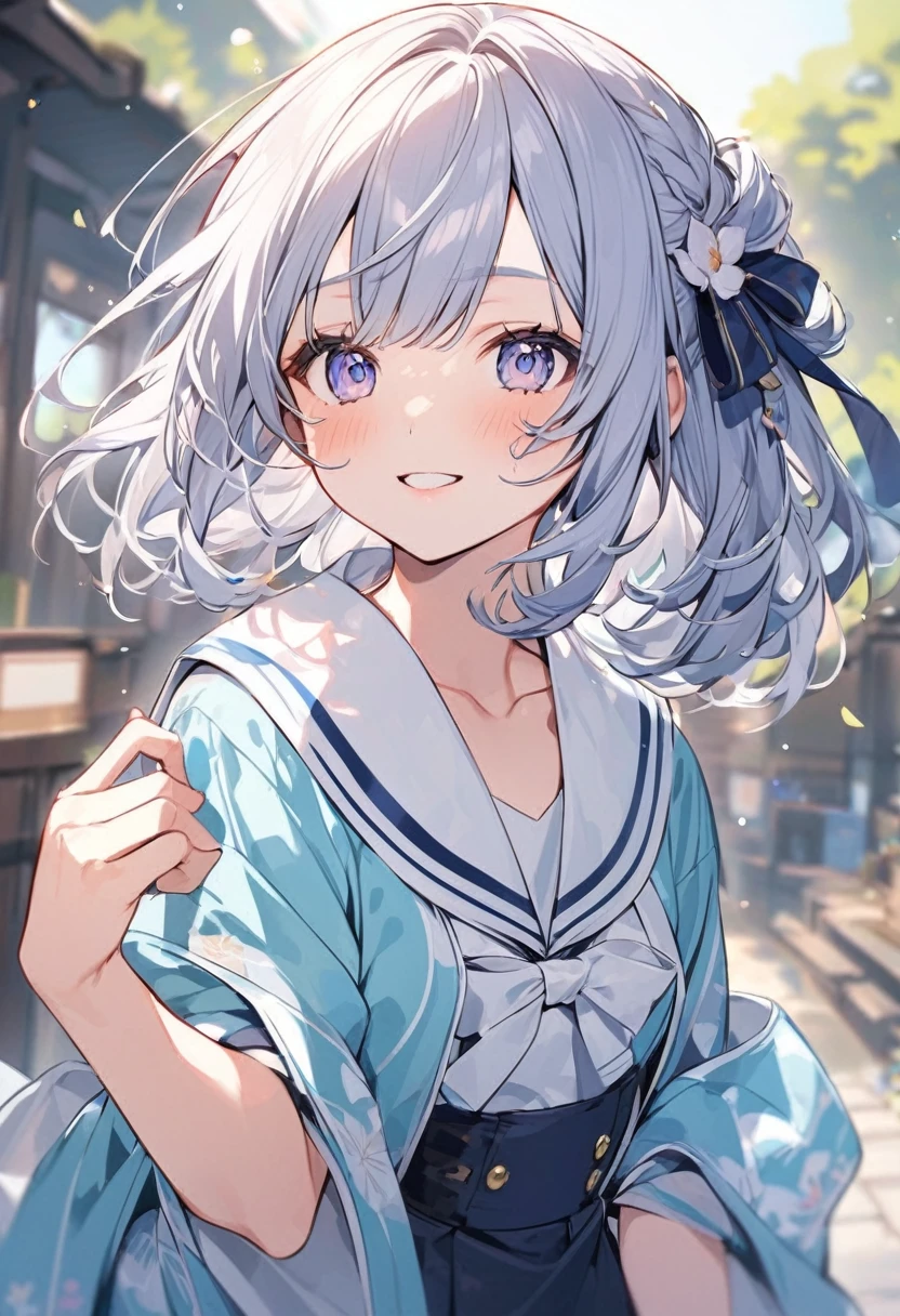 Cute sailor outfit with kimono