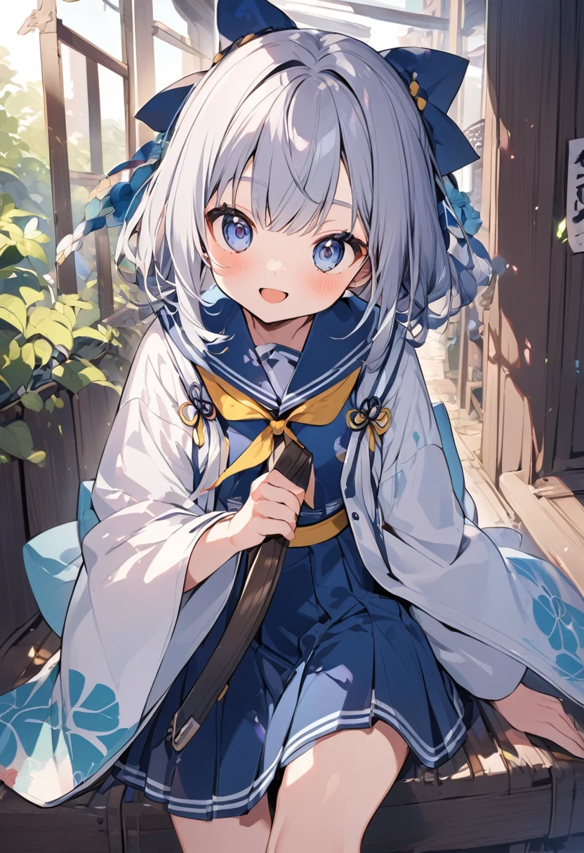 Cute sailor outfit with kimono