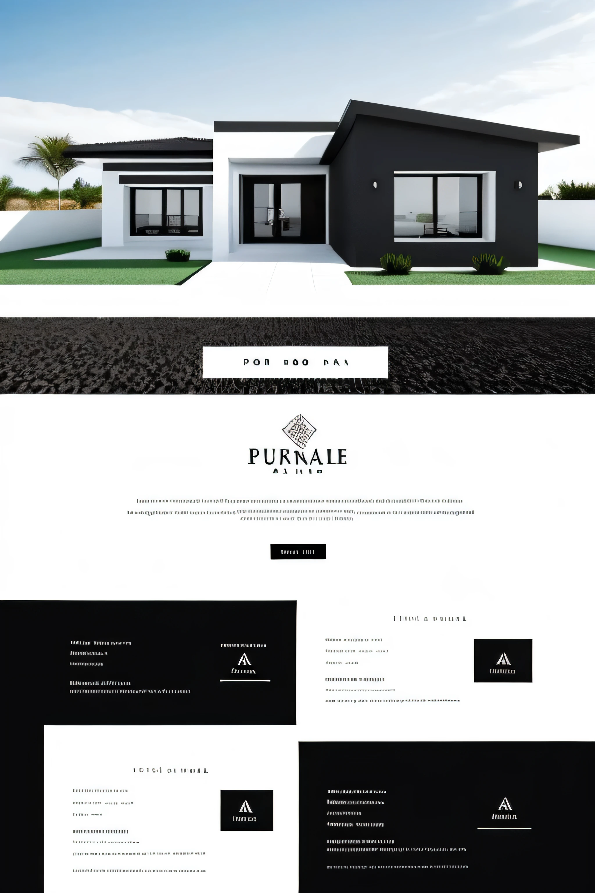 generate a logo for the Puerta del Norte company, a house sales and rental company in Tumbes Peru, make it elegant, modern, in good quality, in black and white