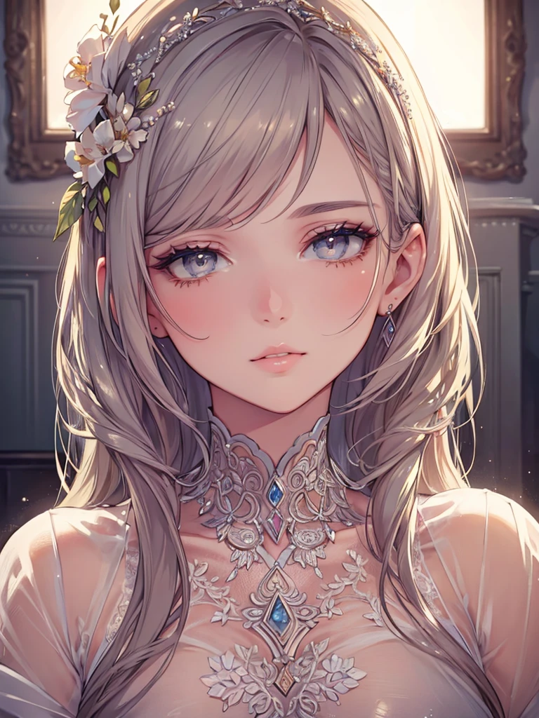 a beautiful detailed woman, beautiful detailed eyes, beautiful detailed lips, extremely detailed face and portrait, long eyelashes, portrait, high quality, intricate details, elegant, graceful, delicate, feminine, ambient lighting, soft lighting, warm color palette, cinematic, photorealistic, masterpiece, 8k, best quality