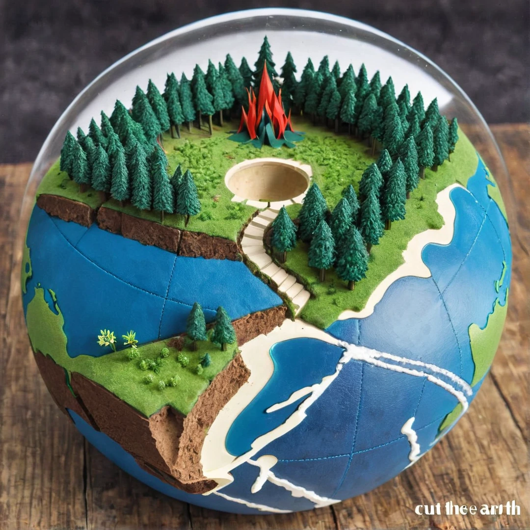 Cut the Earth in half、Peace and misery