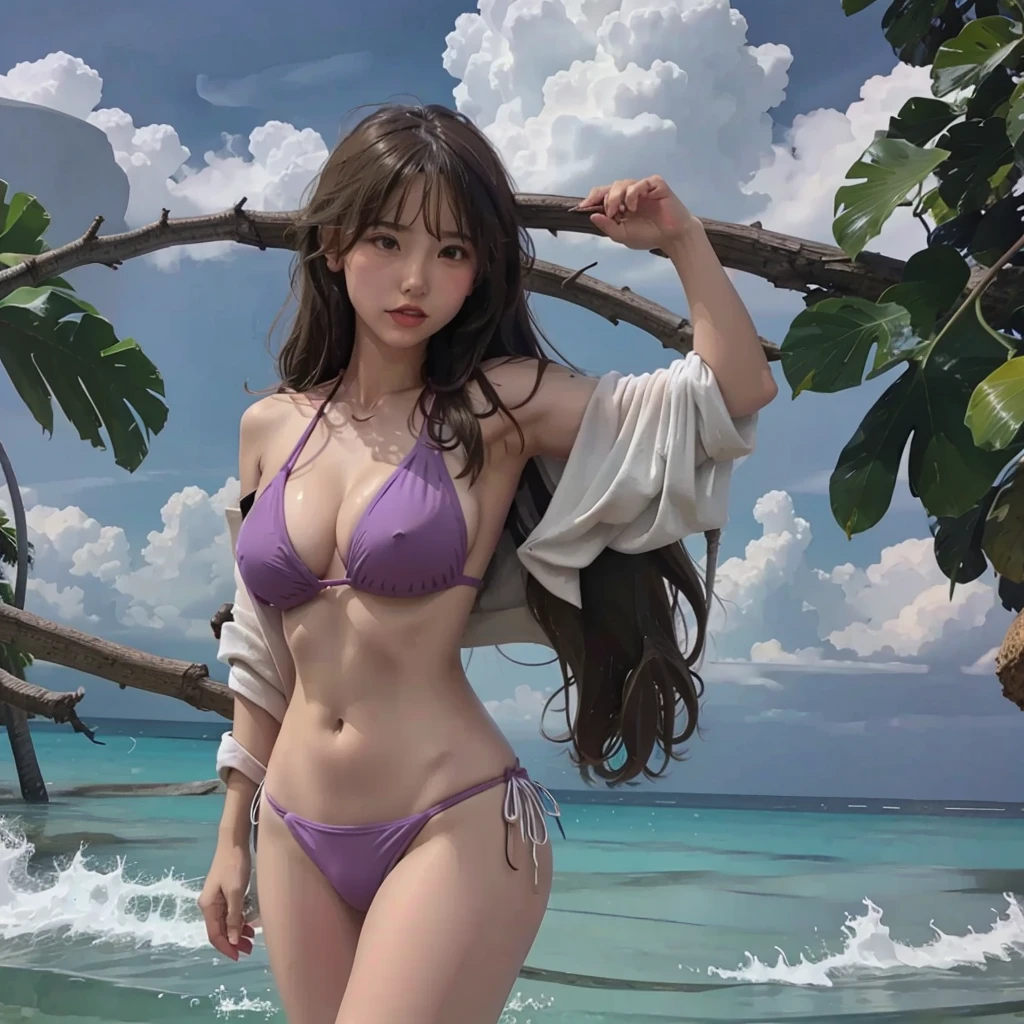 Hot woman in bikini