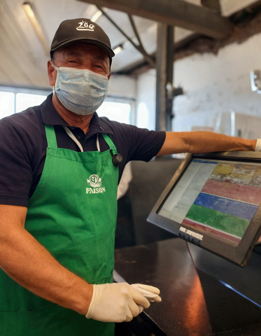 He works with passion and a smile 