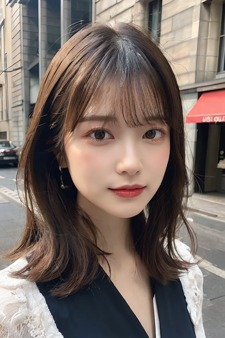 (((droit, longueur d'shoulder, mini bob marron)))、(((目が細くLight eye makeup)))、((His room)), Half Japanese and half Korean、25 Year Old Woman、independent、mignon,guapo, amusing、(((Embarrassing, flush))), Light eye makeup、brown hair color, 平均的なguapo女性, Des visages ultra réalistes、ssmileの表情、seek、Detailed shiny hair, guapo髪,Pleasant lighting effects、 Capture ultra réaliste、very detailed、Gros plan sur la peau humaine haute résolution 16K、((natural skin texture, detailed skin、healthy skin)), Ton uniforme, Natural light, natural color、Photos de haute qualité prises par des agences de mannequins, Au public:, ssmile