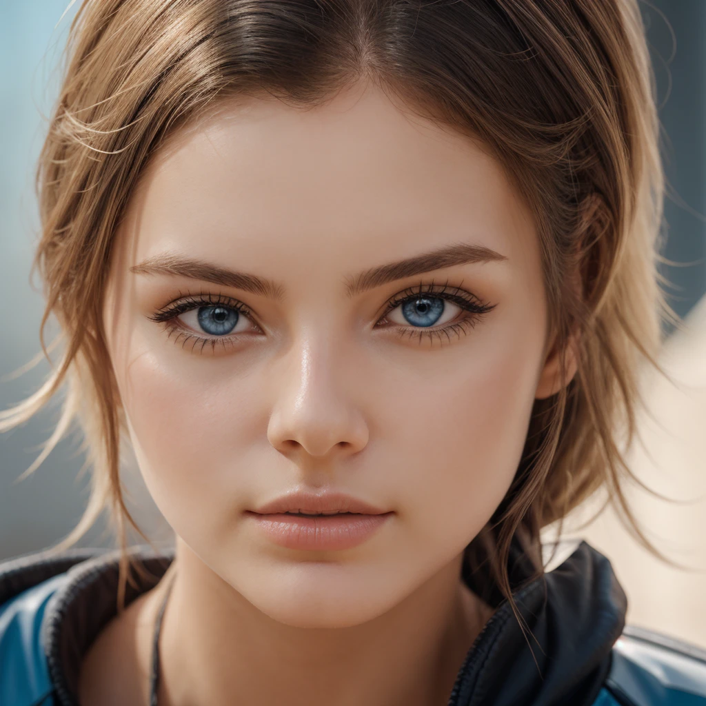 1girl,facing viewer,subject,cowboy shot,head_shot,looking at viewer,blond,blue eyes,high quality,depth of field, ,mercy_\(overwatch\),