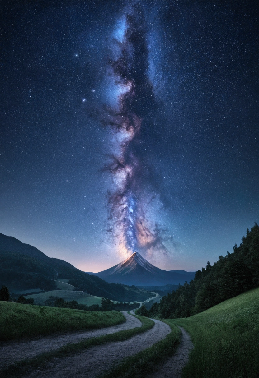Masterpiece, BREAK, Highest Quality, Ultra-Detailed, Hyper-Real, 16K, High-Resolution, BREAK, ((starry sky)),