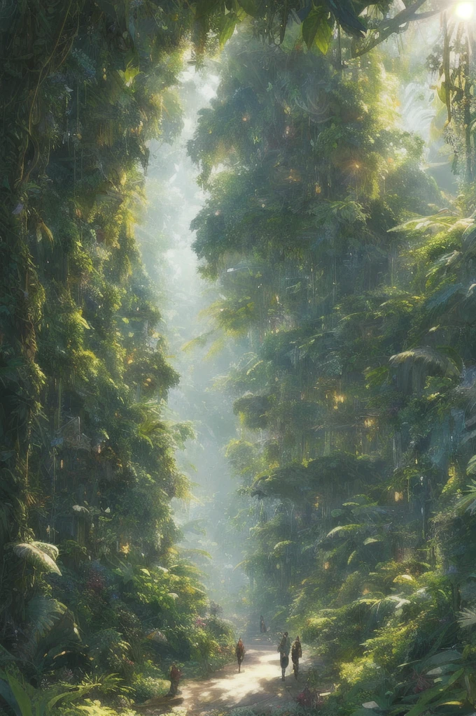 Digital illustration, detailed and intricate, of a dense jungle filled with exotic plants and animals, the sunlight filtering through the canopy creating a dappled effect. In the style of Yoshitaka Amano and Hayao Miyazaki, masterpiece, proportional, detailed, trending on artstation, beautiful lighting, realistic, intricate, award winning, 4k, highest quality
Award-winning, 4K digital painting in the style of Yoshitaka Amano. Detailed and intricate depiction of a zombie apocalypse, masterfully capturing the chaos and drama of the scene. Beautiful lighting and cinematic composition make this piece a true masterpiece, trending on artstation