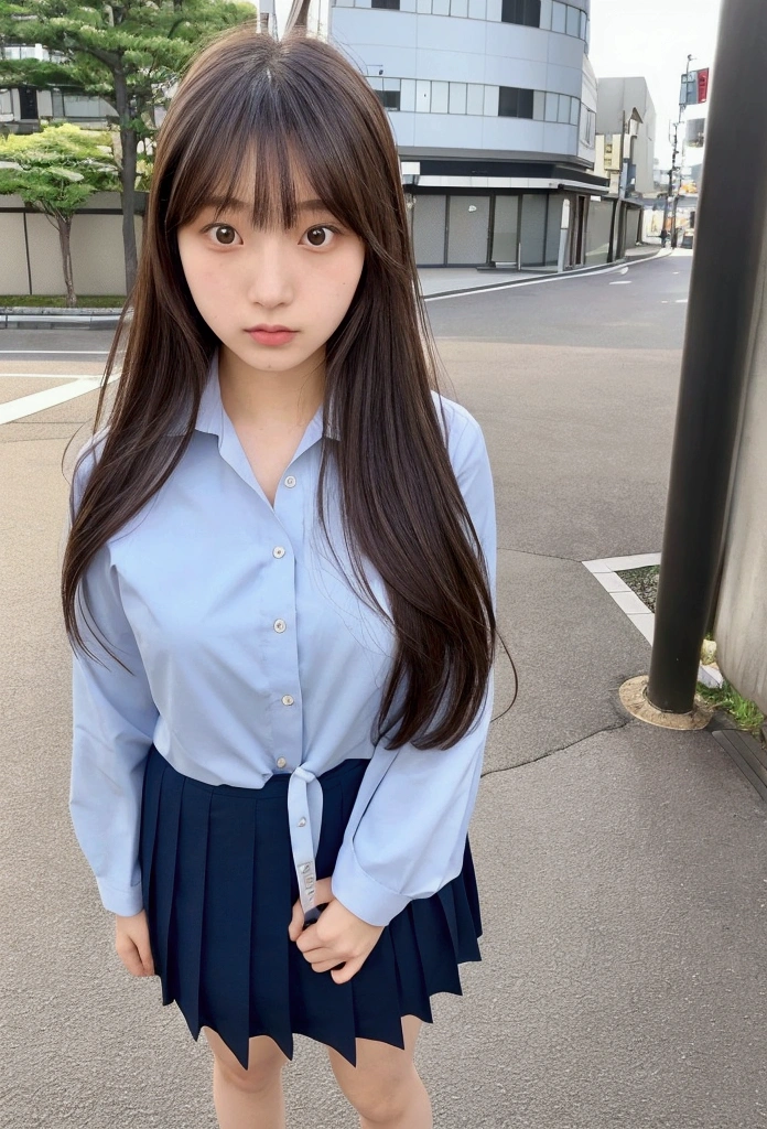 Cute Japanese woman full body selfie, Posted on Snapchat in 2018, Smooth Hair. She is wearing a summer uniform、Standing from head to toe, Capture her full body image.
Beautiful Japanese Women,double eyelid,Transparent muscle,Round face,Long face,Swept-apart bangs,In Tokyo,A short filmed on a DSLR,Adora Vre 18 years old,head shot,from the front,Long Hair