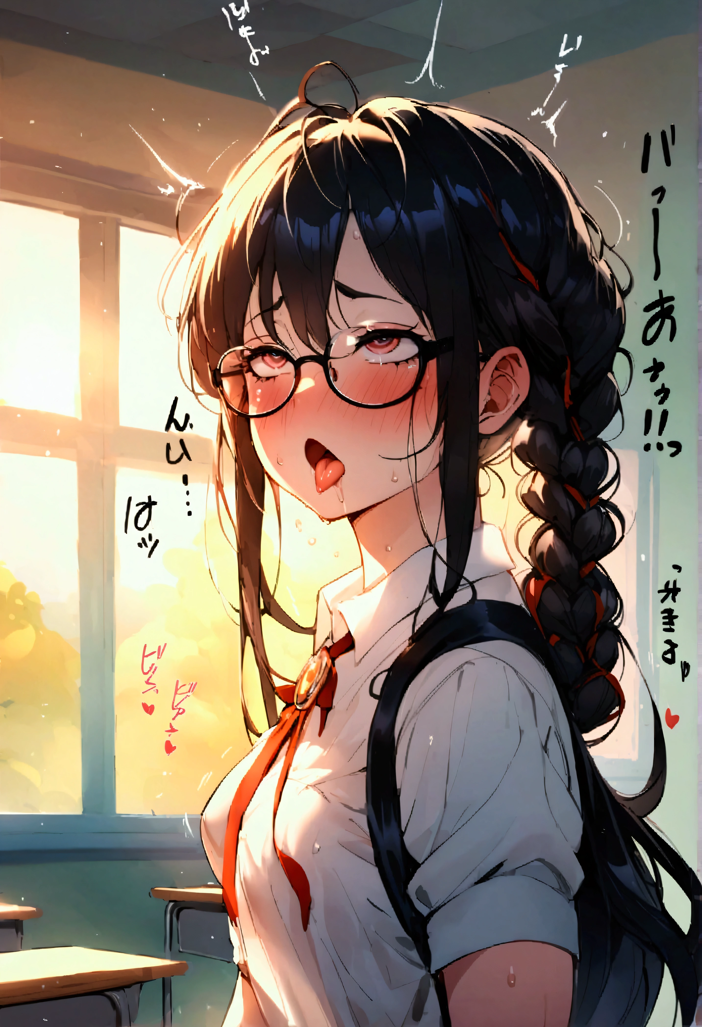 School、classroom、student、teacher、Health and Physical Education Classes、Procreation、、Glasses、Cliump Body、Forbidden Love、Fallatio、Ahegao、vibration、Onahole、training、Masochist