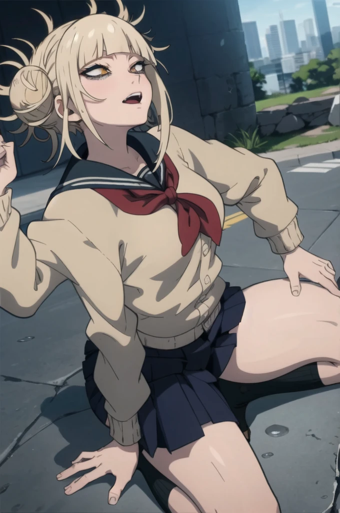 Toga himiko estilo cartoon, ahegao, hentai,+18