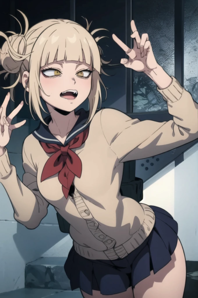 Toga himiko estilo cartoon, ahegao, hentai,+18