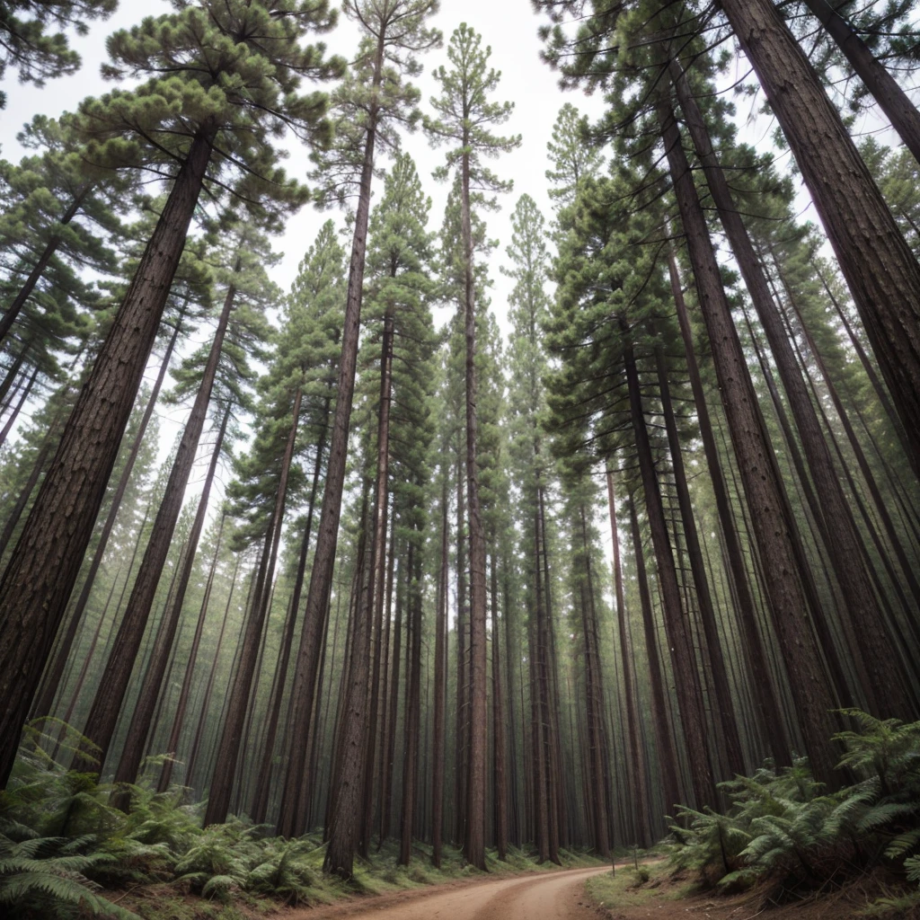 Portrait of a pine forest 