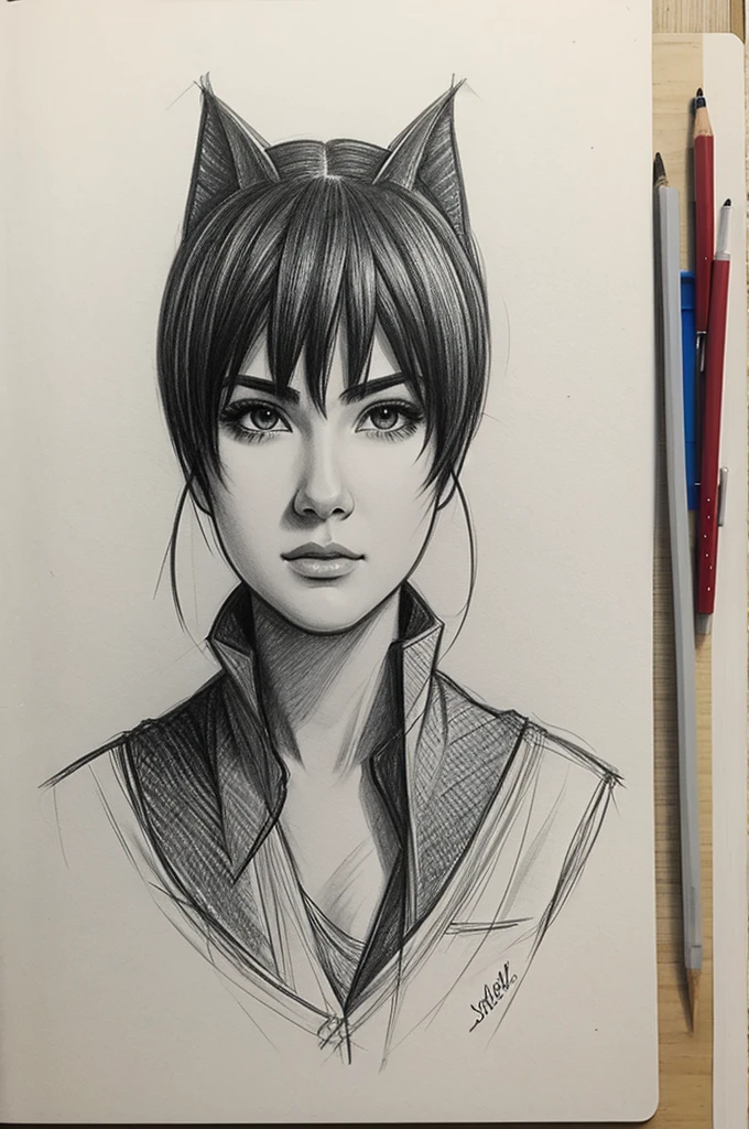 Sketch to draw a character 