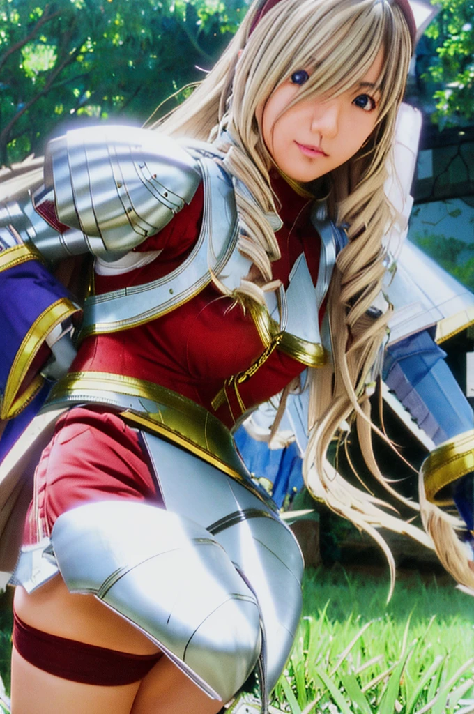 Raw photo, Very detailed, masterpiece, Highest quality, High resolution, Eye highlights, , Private Photos, night, bangs, Fluttering Hair, Outdoor, Dragon Quest、Woman warrior、Completely destroyed red armor、Injured in a fire attack、Remaining HP: 1、shieldが破壊される、Coming under attack、触手Coming under attack、Slashed with a sword、Being restrained、I&#39;Will be defeated、can&#39;Avoid attacks、Crucified、Executed、Genuine、Significant damage、shield、sword、alone、On one knee、Attacked by the flames of hell、Final blow、Armor and Armor、breastplate、腹にComing under attack、lose consciousness、self-sacrifice
