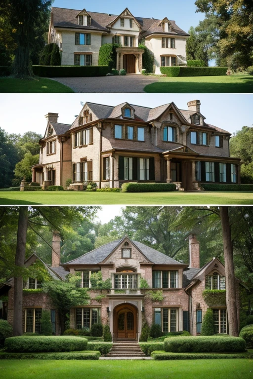 A mansion tucked away in the woods
