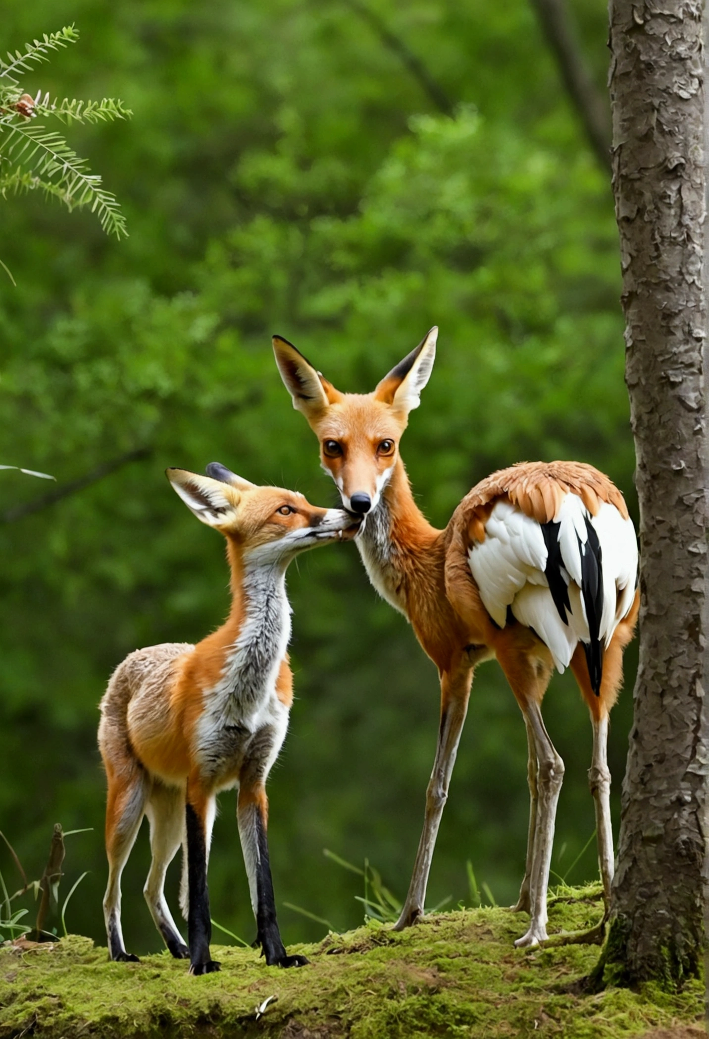 Il y avait un renard et une cigogne dans une forêt. There was a deep friendship between the two. Un jour, the fox saw the stork and she began to say, "Brother Saras., A form of greeting or mutual greeting, Comment vas-tu?? Saras said vixen sister, I&#39;m doing well, You tell me yours?