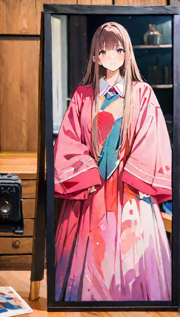 (8K, best quality, masterpiece),watercolor (medium), 1girl, {Practical, original photo, Ultra-fine transparent, image, (Influenced by Yoshitaka Amano's style:1.6)}, Practical Light, Delicate skin, (Beautiful slim woman, 25 years old, Court Knight:1.5), Thin legs, Fine particles, Long white hair, Detailed fingers, Thin, Ecstasy expression, Dynamic and sexy pose, (Huge breasts:1.4), (Long skirt, Long red cape, boots:1.2),(Arcadia, Flower Storm, Many flowers:1.8), Unobscured,Beautiful scenery, (Flowers, Wind and Moon:1.5).