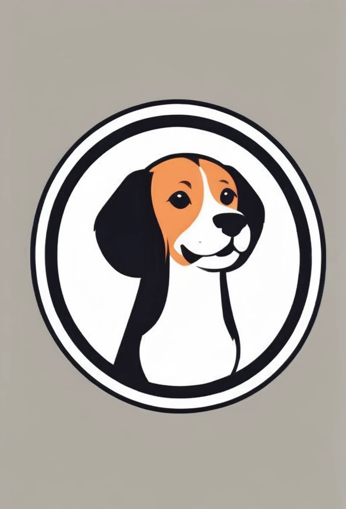The entire design is contained within the circle-shaped logo. White background Fashionable logo of a circle-shaped dog cafe Cute, the beagle is sticking out his tongue and laughing,
There is a coffee cup on the beagle's head.
This coffee cup is
a playful and cute logo
Beagles and Coffee Cups
A stylish logo for a dog cafe
Inside the circle logo, a cute beagle smiling with its tongue sticking out
a stylish coffee cup
Happy Logo
Cute Logo
chic and modern design
The logo uses only orange, white and black cafe menu coffee is in a paper cup with steam coming out of it