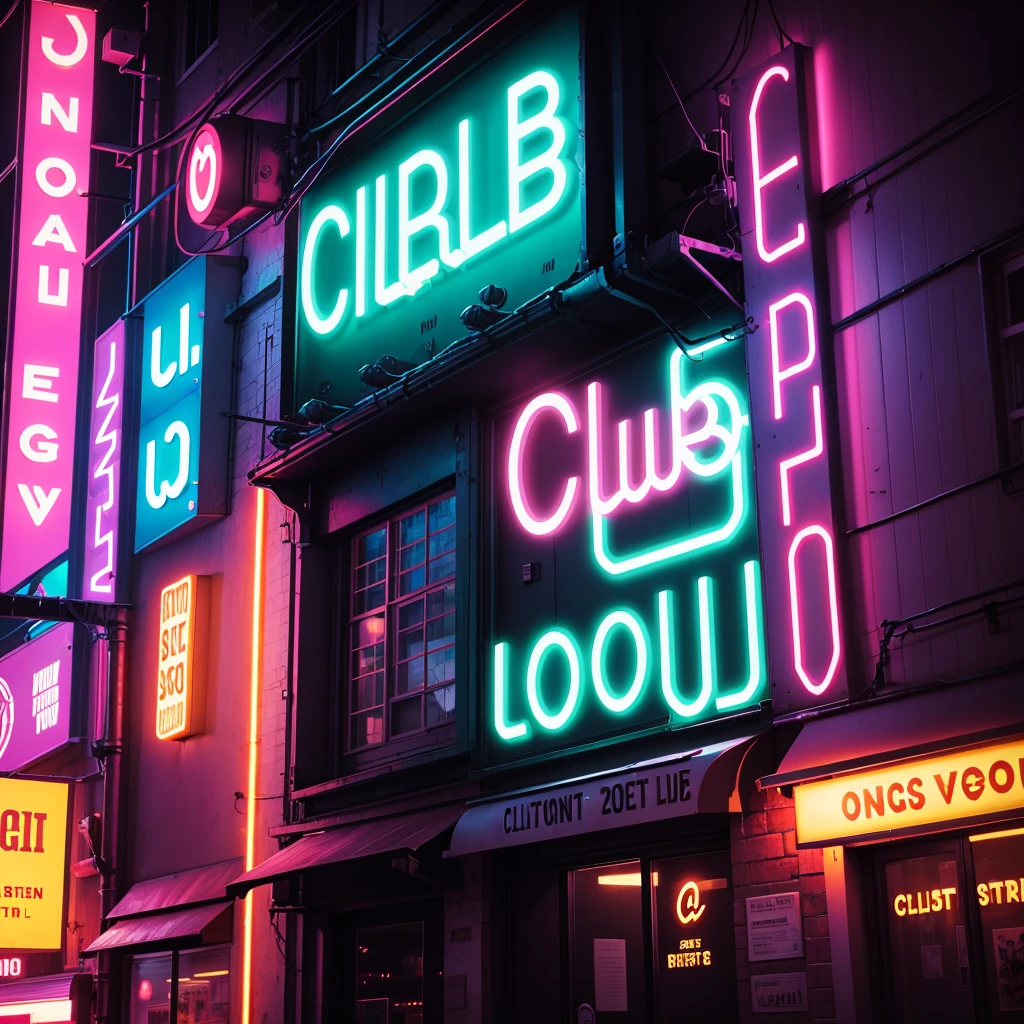 club neon sign