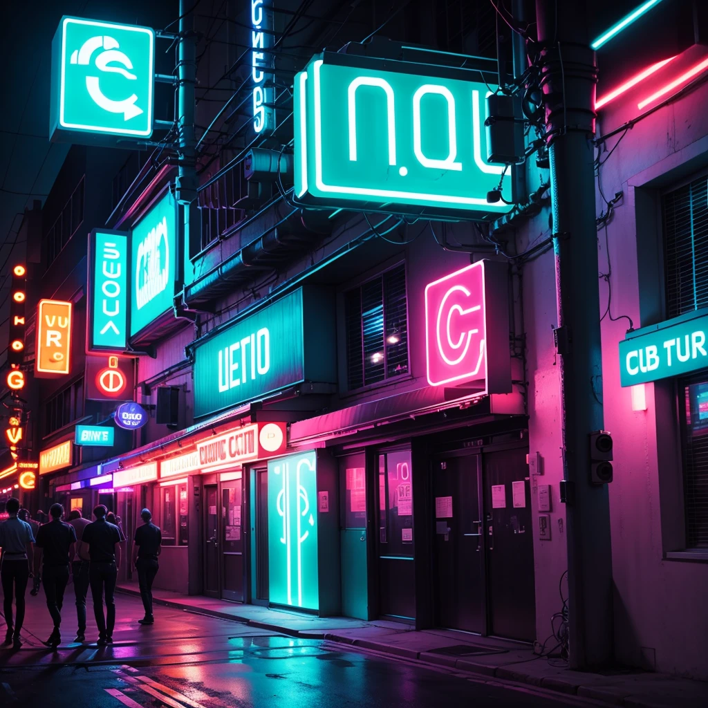 club neon sign